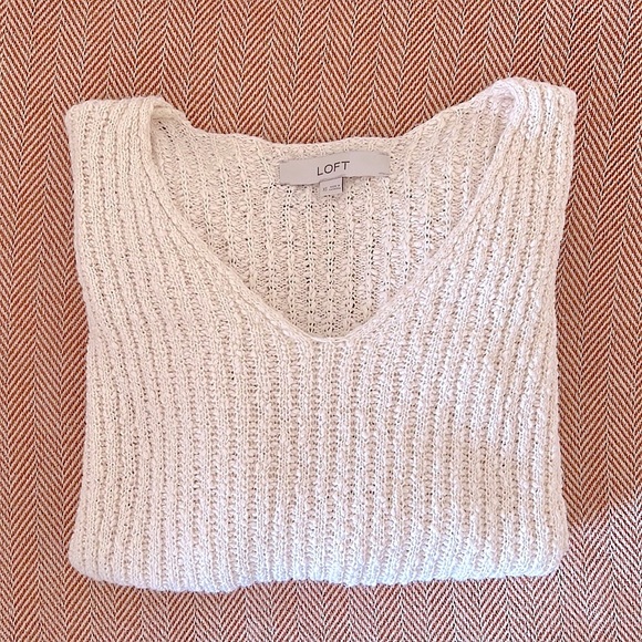 LOFT Sweaters - LOFT 100% Cotton V-Neck Sweater